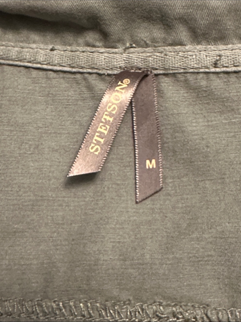 Stetson Olive Green Utility Vest with Embroidered Trim - Picture 3 of 6